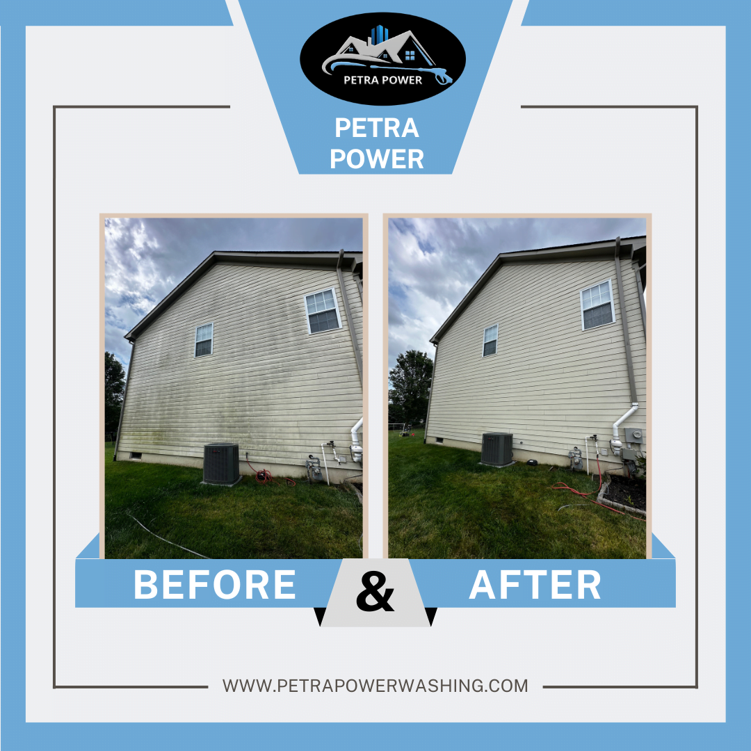 Power Washing 1 power washing siding before and after
