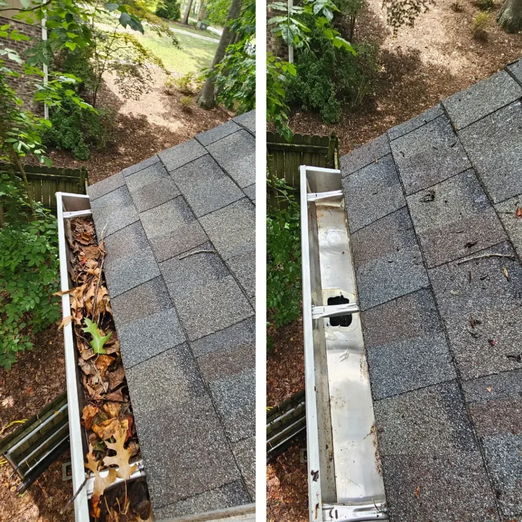 Gutter Cleaning 7 CPGC before and after photo 3
