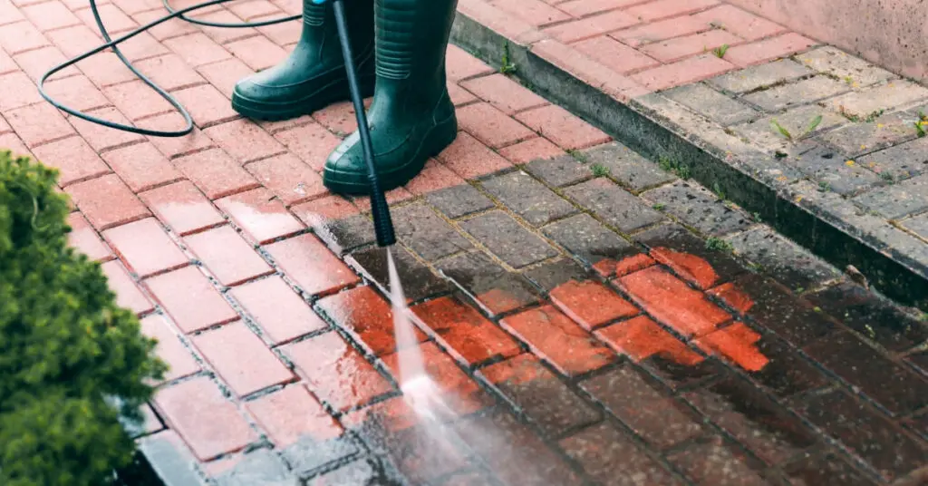 Paver Power Washing Newtown 8 clean pavers